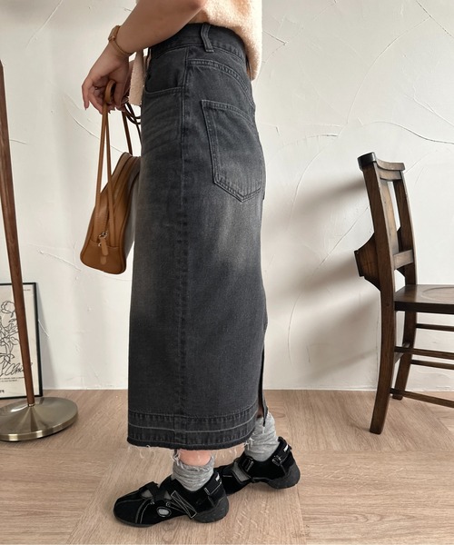 MAXMARA シャルムバックスリットスカート 【関税込】 セール】バックスリットロングカーゴスカート（スカート