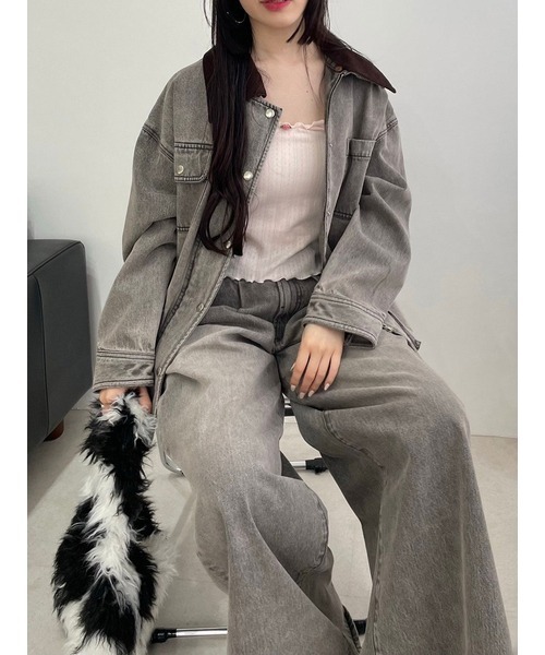 LILY BROWN(リリーブラウン)の「トップハンドルファーバッグ(トートバッグ・レディース・イエロー/その他/アイボリー・FREE)」の11枚目の写真