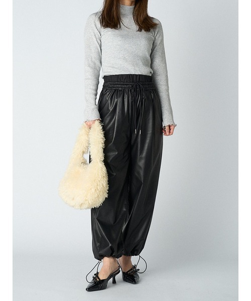 LILY BROWN(リリーブラウン)の「トップハンドルファーバッグ(トートバッグ・レディース・イエロー/その他/アイボリー・FREE)」の14枚目の写真