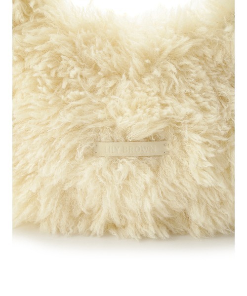 LILY BROWN(リリーブラウン)の「トップハンドルファーバッグ(トートバッグ・レディース・イエロー/その他/アイボリー・FREE)」の5枚目の写真