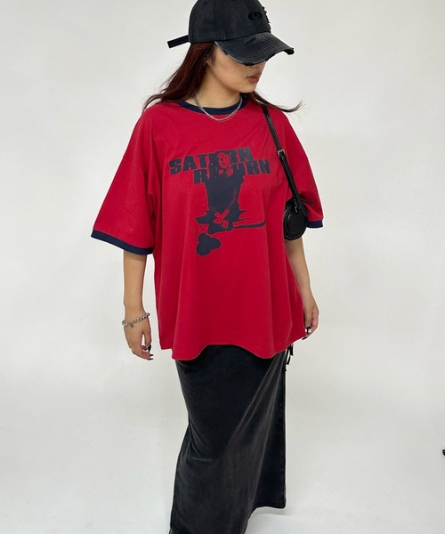 WHO'S WHO gallery（フーズフーギャラリー）の「＊２サイズ展開＊シャーロットリンガートップス（Tシャツ/カットソー・レディース・レッド/ホワイト系その他/レッド系その他/マスタード/ブルー系その他/サックスブルー/グレー系その他/イエロー系その他/オフホワイト/グレー/グレー系その他2/ホワイト系その他2/ブルー系その他5/ブラウン/ベージュ系その他/ブラウン系その他/ベージュ・SMALL/X-LARGE）」の17枚目の写真