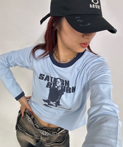 WHO'S WHO gallery（フーズフーギャラリー）の「＊２サイズ展開＊シャーロットリンガートップス（Tシャツ/カットソー・レディース・レッド/ホワイト系その他/レッド系その他/マスタード/ブルー系その他/サックスブルー/グレー系その他/イエロー系その他/オフホワイト/グレー/グレー系その他2/ホワイト系その他2/ブルー系その他5/ブラウン/ベージュ系その他/ブラウン系その他/ベージュ・SMALL/X-LARGE）」の13枚目の写真