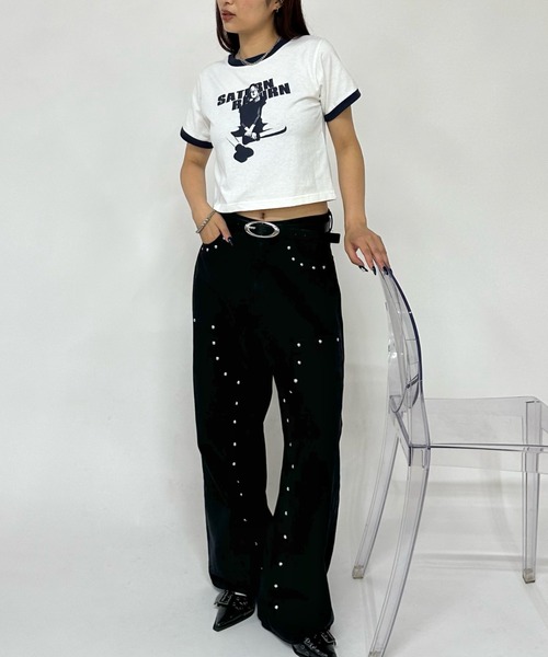 WHO'S WHO gallery（フーズフーギャラリー）の「＊２サイズ展開＊シャーロットリンガートップス（Tシャツ/カットソー・レディース・レッド/ホワイト系その他/レッド系その他/マスタード/ブルー系その他/サックスブルー/グレー系その他/イエロー系その他/オフホワイト/グレー/グレー系その他2/ホワイト系その他2/ブルー系その他5/ブラウン/ベージュ系その他/ブラウン系その他/ベージュ・SMALL/X-LARGE）」の20枚目の写真