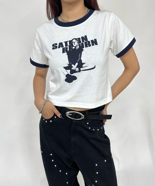 WHO'S WHO gallery（フーズフーギャラリー）の「＊２サイズ展開＊シャーロットリンガートップス（Tシャツ/カットソー・レディース・レッド/ホワイト系その他/レッド系その他/マスタード/ブルー系その他/サックスブルー/グレー系その他/イエロー系その他/オフホワイト/グレー/グレー系その他2/ホワイト系その他2/ブルー系その他5/ブラウン/ベージュ系その他/ブラウン系その他/ベージュ・SMALL/X-LARGE）」の21枚目の写真