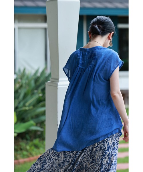 SからM対応 暑い国から夏を乗り切る贈り物 さらりインド綿シャツ SからM対応 暑い国から夏を乗り切る贈り物 さらりインド綿シャツ