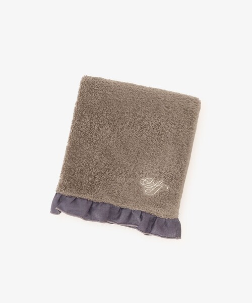 Afternoon Tea(アフタヌーンティー)の「フリルフェイスタオル/ヴェロニカ・ハリム(タオル・レディース・イエロー/ネイビー/アイボリー/ピンク・ONE SIZE)」の3枚目の写真