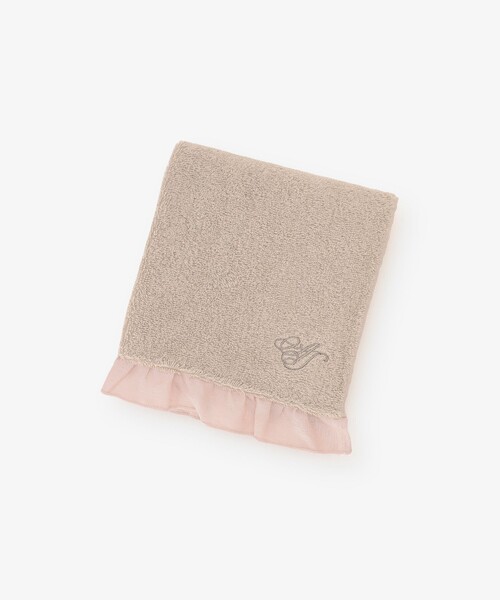 Afternoon Tea(アフタヌーンティー)の「フリルフェイスタオル/ヴェロニカ・ハリム(タオル・レディース・イエロー/ネイビー/アイボリー/ピンク・ONE SIZE)」の1枚目の写真