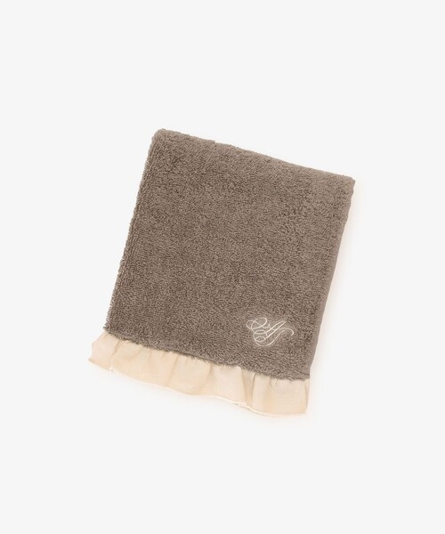 Afternoon Tea(アフタヌーンティー)の「フリルフェイスタオル/ヴェロニカ・ハリム(タオル・レディース・イエロー/ネイビー/アイボリー/ピンク・ONE SIZE)」の2枚目の写真