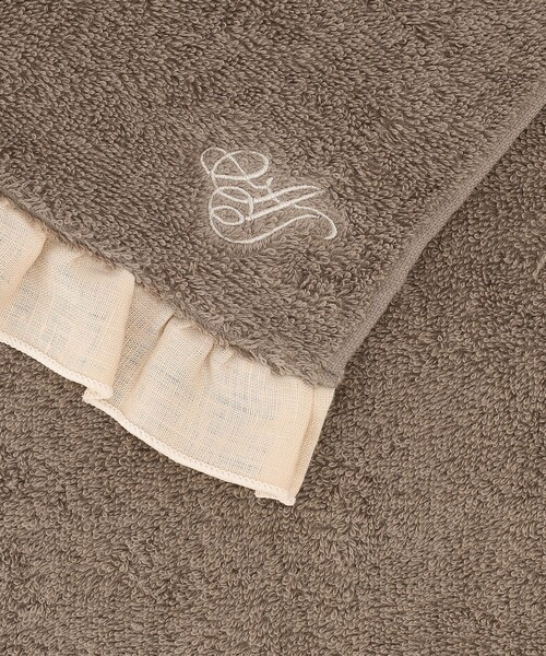 Afternoon Tea(アフタヌーンティー)の「フリルフェイスタオル/ヴェロニカ・ハリム(タオル・レディース・イエロー/ネイビー/アイボリー/ピンク・ONE SIZE)」の13枚目の写真