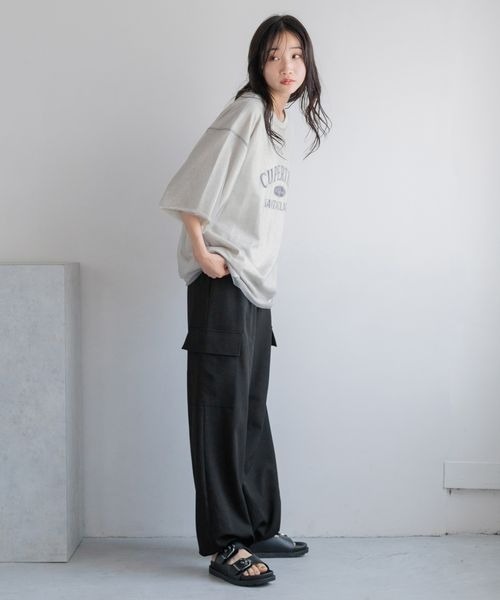 LOWRYS FARM（ローリーズファーム）の「ルーズポケットワイドパンツ　139164（スラックス・レディース・チャコールグレー/ブラック/ブルー/アイボリー/ブラック系その他/その他19・FREE）」の14枚目の写真