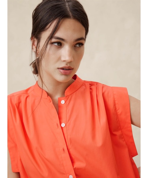BANANA REPUBLIC FACTORY STORE(バナナリパブリック ファクトリーストア)の「BANANA REPUBLIC FACTORY STORE ポプリントップス(シャツ/ブラウス・レディース・ネイビー/コーラル/ホワイト・XS/S/M/L)」の5枚目の写真