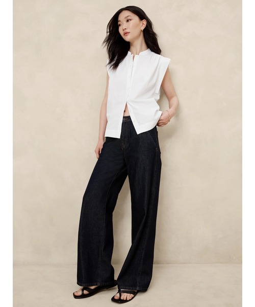 BANANA REPUBLIC FACTORY STORE(バナナリパブリック ファクトリーストア)の「BANANA REPUBLIC FACTORY STORE ポプリントップス(シャツ/ブラウス・レディース・ネイビー/コーラル/ホワイト・XS/S/M/L)」の9枚目の写真