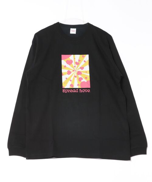 sunny branch(サニーブランチ)の「★Spread Love★オリジナルプリント L/S T(Tシャツ/カットソー・レディース・ブラック/ホワイト・LARGE/MEDIUM)」の1枚目の写真
