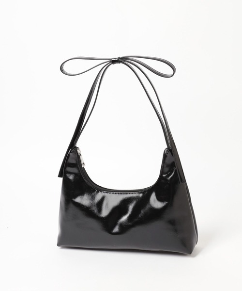 Heather（ヘザー）の「ハーフムーンリボンBAG　149825（ショルダーバッグ・レディース・シルバー/ブラック・ONE SIZE）」の9枚目の写真