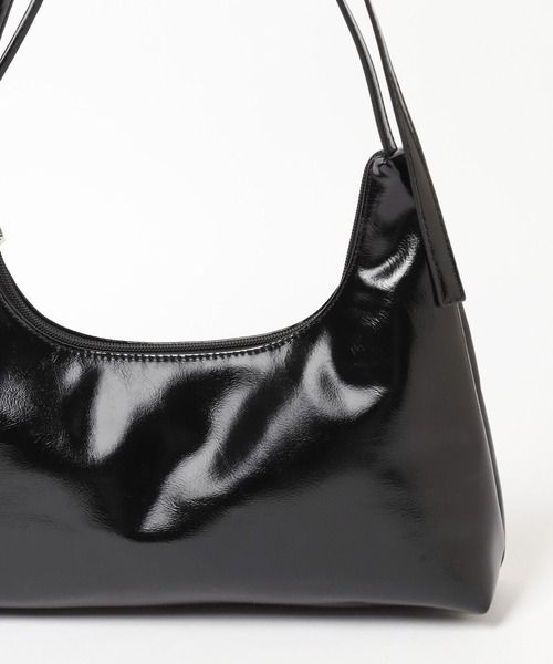 Heather（ヘザー）の「ハーフムーンリボンBAG　149825（ショルダーバッグ・レディース・シルバー/ブラック・ONE SIZE）」の12枚目の写真