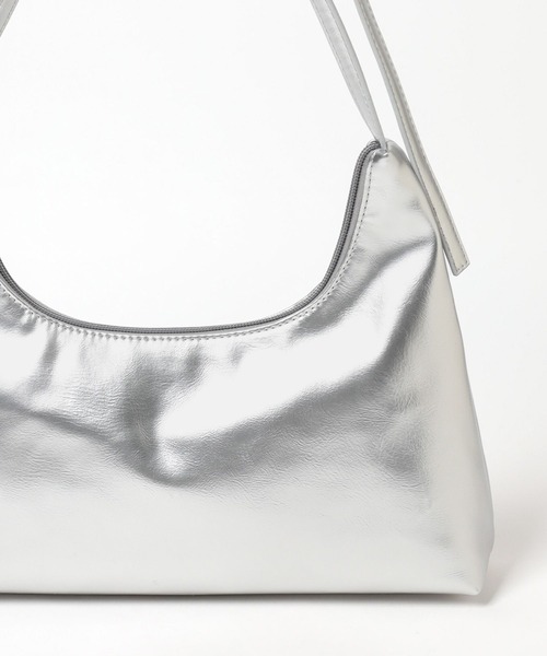 Heather（ヘザー）の「ハーフムーンリボンBAG　149825（ショルダーバッグ・レディース・シルバー/ブラック・ONE SIZE）」の13枚目の写真