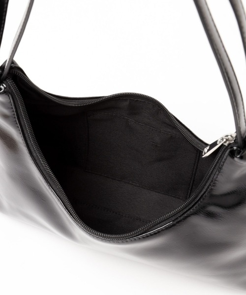 Heather（ヘザー）の「ハーフムーンリボンBAG　149825（ショルダーバッグ・レディース・シルバー/ブラック・ONE SIZE）」の20枚目の写真