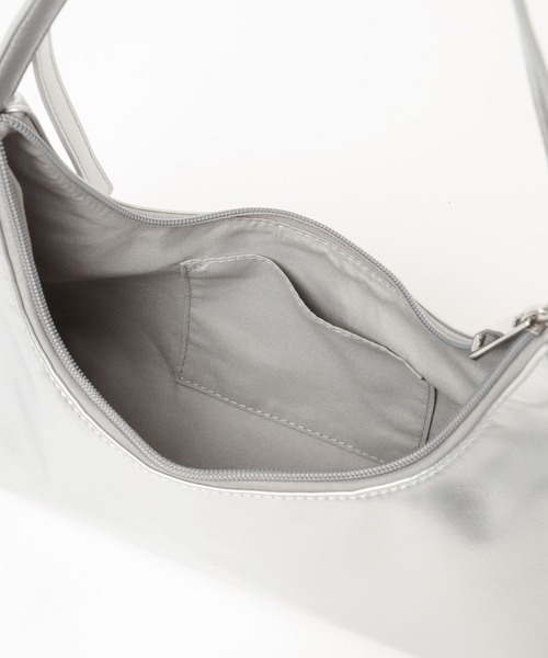 Heather（ヘザー）の「ハーフムーンリボンBAG　149825（ショルダーバッグ・レディース・シルバー/ブラック・ONE SIZE）」の21枚目の写真