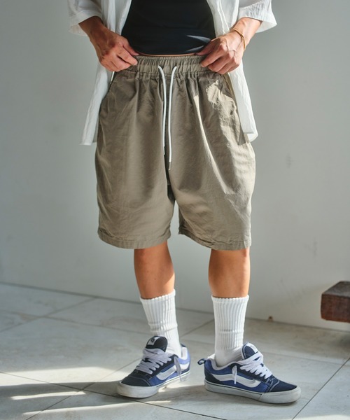 #Re:room（リルーム）の「ワイドリラックスショーツ（その他パンツ・メンズ・ブラック/カーキ/ベージュ・FREE）」の16枚目の写真