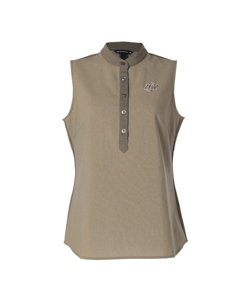 デサントPAUSE ヘンリーネックシャツ　Lサイズ美品 セール】WOMENS DOT MESH COOL ヘンリーネックスリーブレス