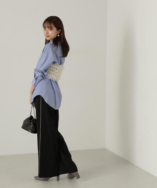 PROPORTION BODY DRESSING(プロポーションボディドレッシング)の「イージーラインパンツ / 1214230501(その他パンツ・レディース・ブラック/グレー・MEDIUM/SMALL)」の4枚目の写真