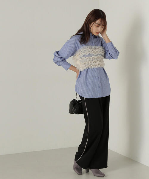 PROPORTION BODY DRESSING(プロポーションボディドレッシング)の「イージーラインパンツ / 1214230501(その他パンツ・レディース・ブラック/グレー・MEDIUM/SMALL)」の6枚目の写真