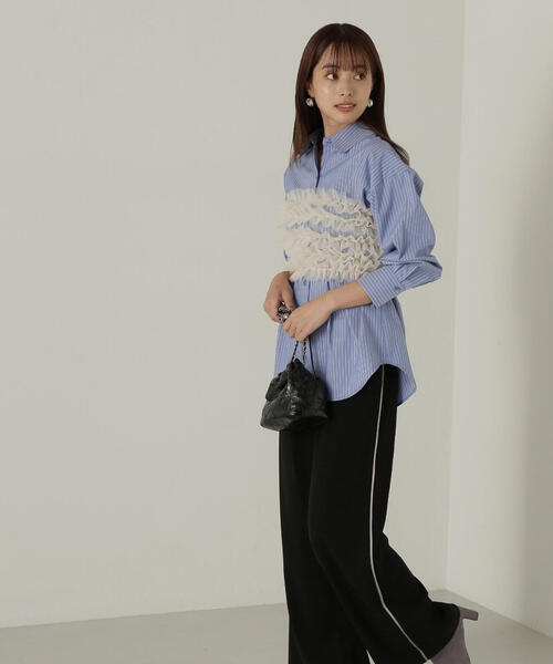 PROPORTION BODY DRESSING(プロポーションボディドレッシング)の「イージーラインパンツ / 1214230501(その他パンツ・レディース・ブラック/グレー・MEDIUM/SMALL)」の7枚目の写真