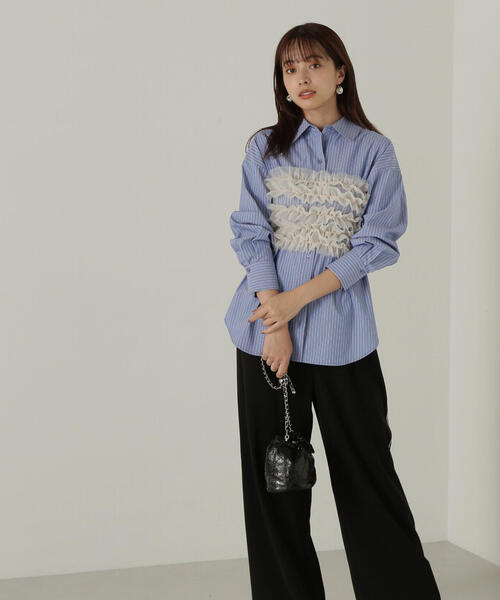 PROPORTION BODY DRESSING(プロポーションボディドレッシング)の「イージーラインパンツ / 1214230501(その他パンツ・レディース・ブラック/グレー・MEDIUM/SMALL)」の8枚目の写真