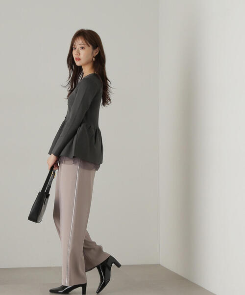 PROPORTION BODY DRESSING(プロポーションボディドレッシング)の「イージーラインパンツ / 1214230501(その他パンツ・レディース・ブラック/グレー・MEDIUM/SMALL)」の12枚目の写真