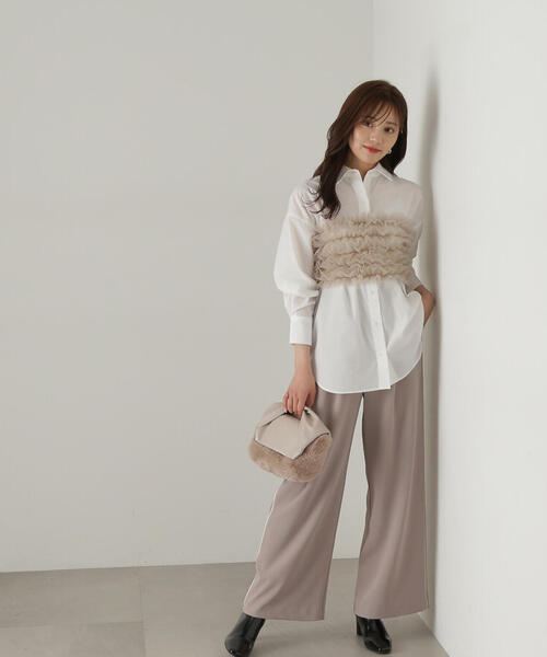 PROPORTION BODY DRESSING(プロポーションボディドレッシング)の「イージーラインパンツ / 1214230501(その他パンツ・レディース・ブラック/グレー・MEDIUM/SMALL)」の18枚目の写真