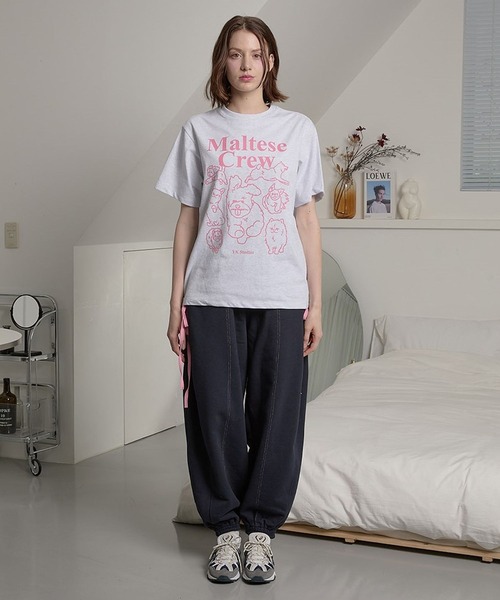 WaiKei(ワイケイ)の「【UNISEX】Wai Kei/マルチーズクルーラインT(Tシャツ/カットソー・レディース・ホワイト/ライトグレー/ブラック/ネイビー・LARGE/MEDIUM/X-LARGE)」の20枚目の写真