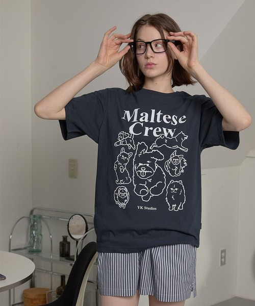 WaiKei(ワイケイ)の「【UNISEX】Wai Kei/マルチーズクルーラインT(Tシャツ/カットソー・レディース・ホワイト/ライトグレー/ブラック/ネイビー・LARGE/MEDIUM/X-LARGE)」の19枚目の写真