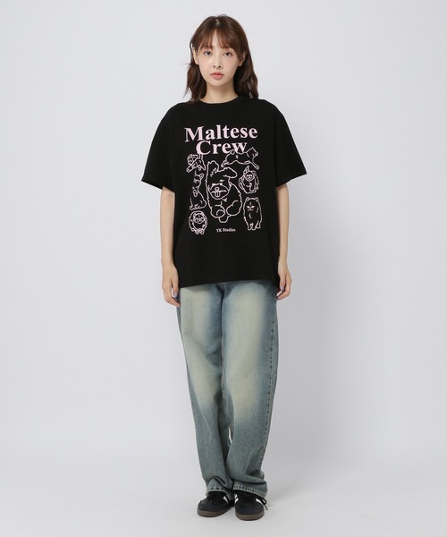 WaiKei(ワイケイ)の「【UNISEX】Wai Kei/マルチーズクルーラインT(Tシャツ/カットソー・レディース・ホワイト/ライトグレー/ブラック/ネイビー・LARGE/MEDIUM/X-LARGE)」の6枚目の写真