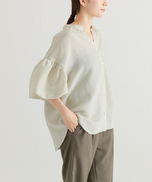 【セール】モールストライプボリュームスリーブシャツ（Tシャツ/カットソー）｜URBAN RESEARCH（アーバンリサーチ）
