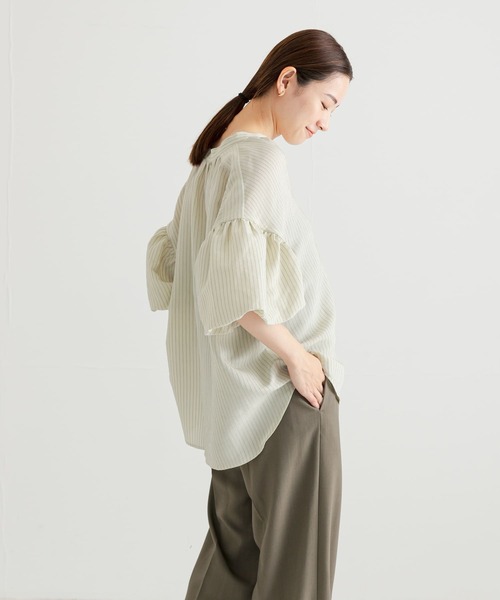【セール】モールストライプボリュームスリーブシャツ（Tシャツ/カットソー）｜URBAN RESEARCH（アーバンリサーチ）