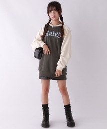 repipi armario（レピピ アルマリオ）の「ラグランスウェットワンピース（ワンピース・キッズ）」