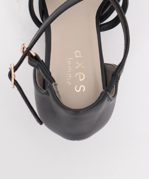 axes femme(アクシーズファム)の「チュールクロスパンプス(パンプス・レディース・ベージュ/ブラック/シルバー・LARGE/MEDIUM)」の6枚目の写真