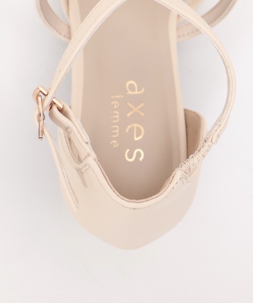 axes femme(アクシーズファム)の「チュールクロスパンプス(パンプス・レディース・ベージュ/ブラック/シルバー・LARGE/MEDIUM)」の14枚目の写真