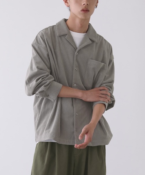 ebure トップカラーコーデュロイシャツ ブラウス カラーコーデュロイシャツ（シャツ/ブラウス）｜BAYFLOW（ベイフロー