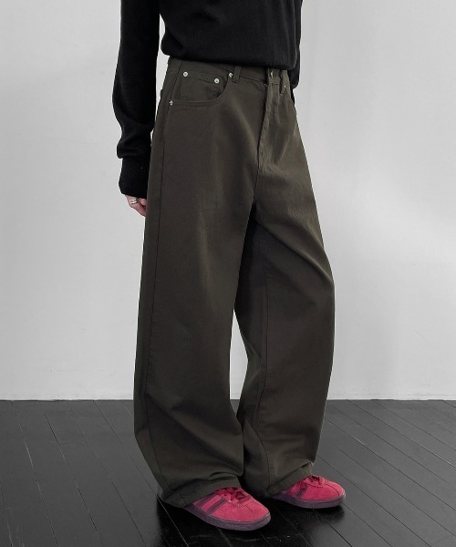 BLACKUP（ブラックアップ）の「[MADE] アラワイドコットンパンツ（その他パンツ・レディース・ダークグレー/クリーム・MEDIUM/LARGE/SMALL）」の14枚目の写真