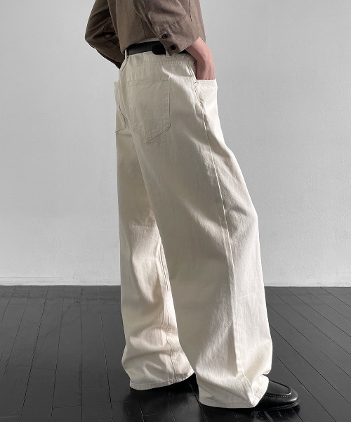BLACKUP（ブラックアップ）の「[MADE] アラワイドコットンパンツ（その他パンツ・レディース・ダークグレー/クリーム・MEDIUM/LARGE/SMALL）」の8枚目の写真