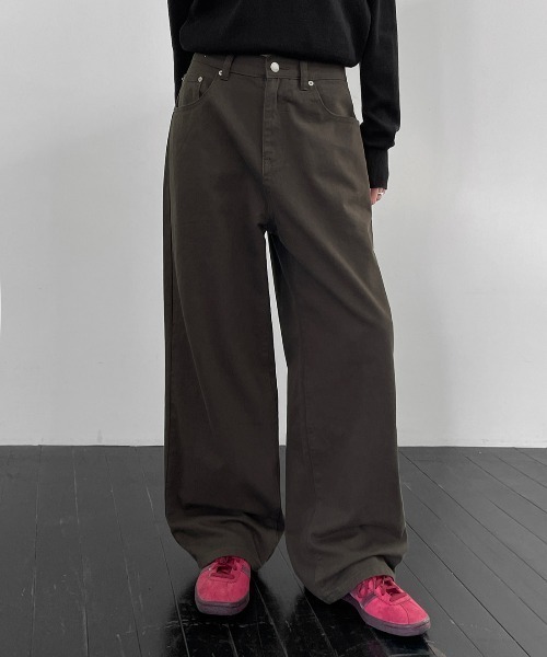 BLACKUP（ブラックアップ）の「[MADE] アラワイドコットンパンツ（その他パンツ・レディース・ダークグレー/クリーム・MEDIUM/LARGE/SMALL）」の13枚目の写真