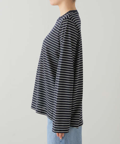 Deuxieme Classe(ドゥーズィエムクラス)の「Primewool jersey Tシャツ(Tシャツ/カットソー・レディース・ウッド/ダークブルー・FREE)」の22枚目の写真
