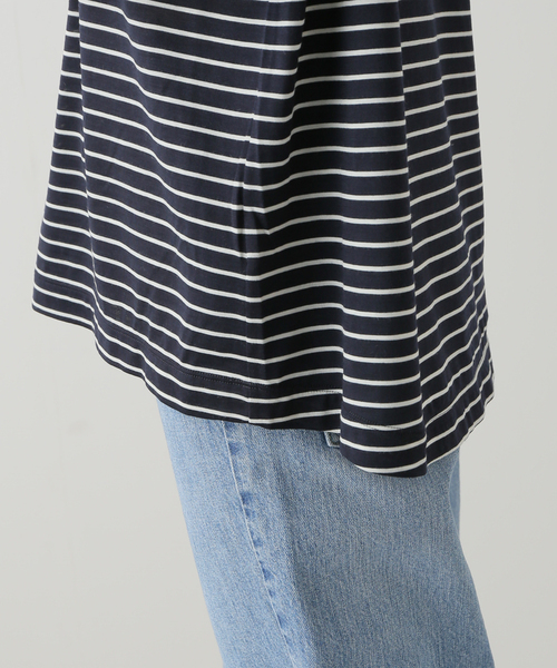 Deuxieme Classe(ドゥーズィエムクラス)の「Primewool jersey Tシャツ(Tシャツ/カットソー・レディース・ウッド/ダークブルー・FREE)」の5枚目の写真