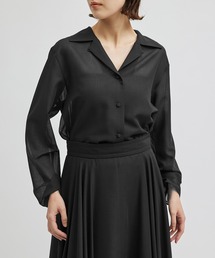 ROPE' | マナードボイルシアー開襟シャツ/セットアップ対応(シャツ/ブラウス)