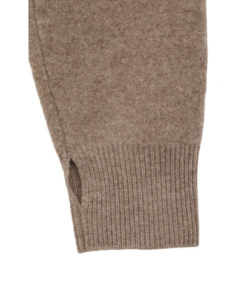 CLANE（クラネ）の「CLANE/クラネ/ARRANGE KNIT TOPS（ニット/セーター・レディース・チャコールグレー/グリーン/ベージュ・1）」の6枚目の写真