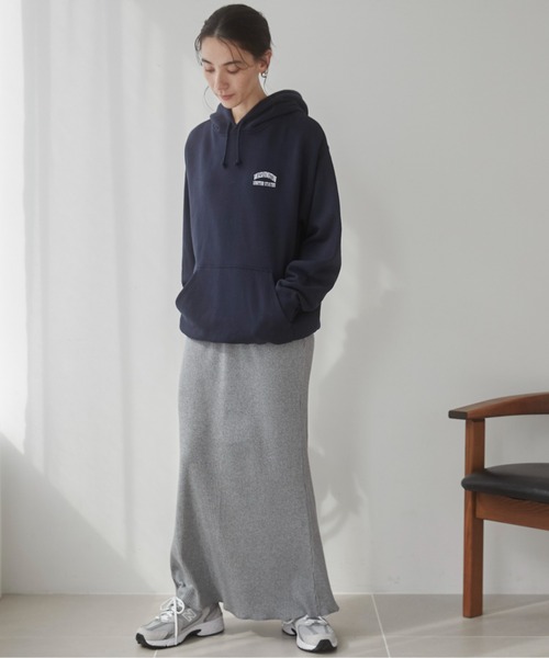 ANGIE（アンジー）の「リブマーメイドスカート（スカート・レディース・アイボリー/ブラック/チャコールグレー/杢グレー・FREE）」の9枚目の写真