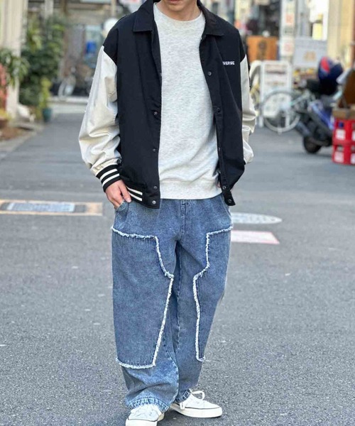 NOBLE PRODUCT(ノーブルプロダクツ)の「【NOBLE PRODUCT】ダブルニーデニムパンツ(デニムパンツ・メンズ・ブルー系/ブラック系・L/M)」の8枚目の写真