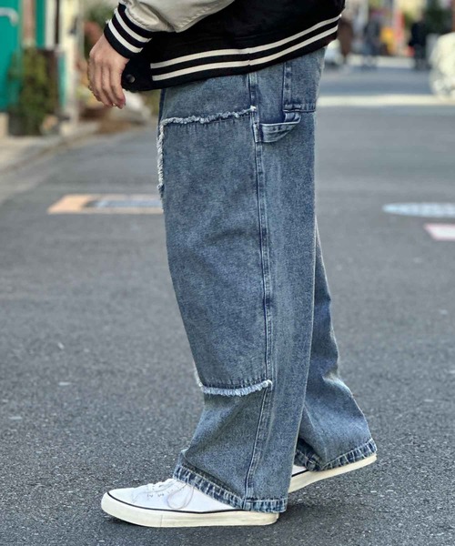 NOBLE PRODUCT(ノーブルプロダクツ)の「【NOBLE PRODUCT】ダブルニーデニムパンツ(デニムパンツ・メンズ・ブルー系/ブラック系・L/M)」の13枚目の写真