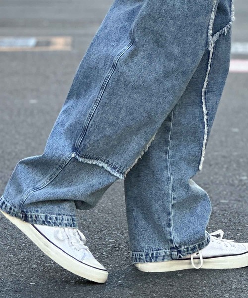 NOBLE PRODUCT(ノーブルプロダクツ)の「【NOBLE PRODUCT】ダブルニーデニムパンツ(デニムパンツ・メンズ・ブルー系/ブラック系・L/M)」の14枚目の写真